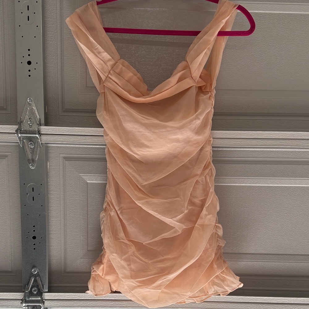 Elegant Peach Dress